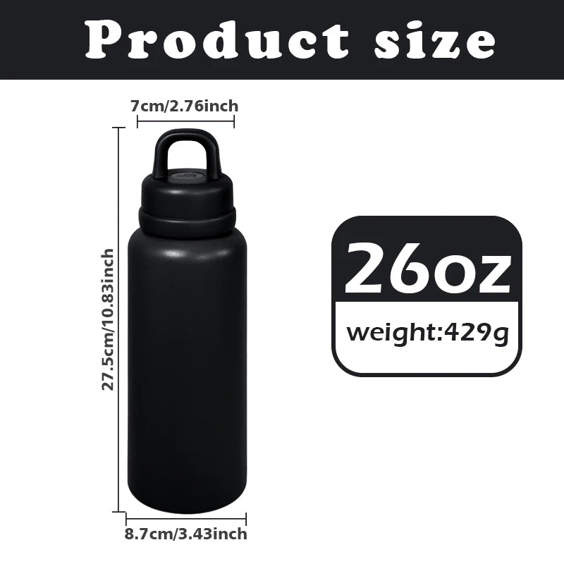 US Warehouse 26oz Leak-Proof Stainless Steel Tumbler One-Touch Opening for Business Outdoor Camping Children Back School Hot