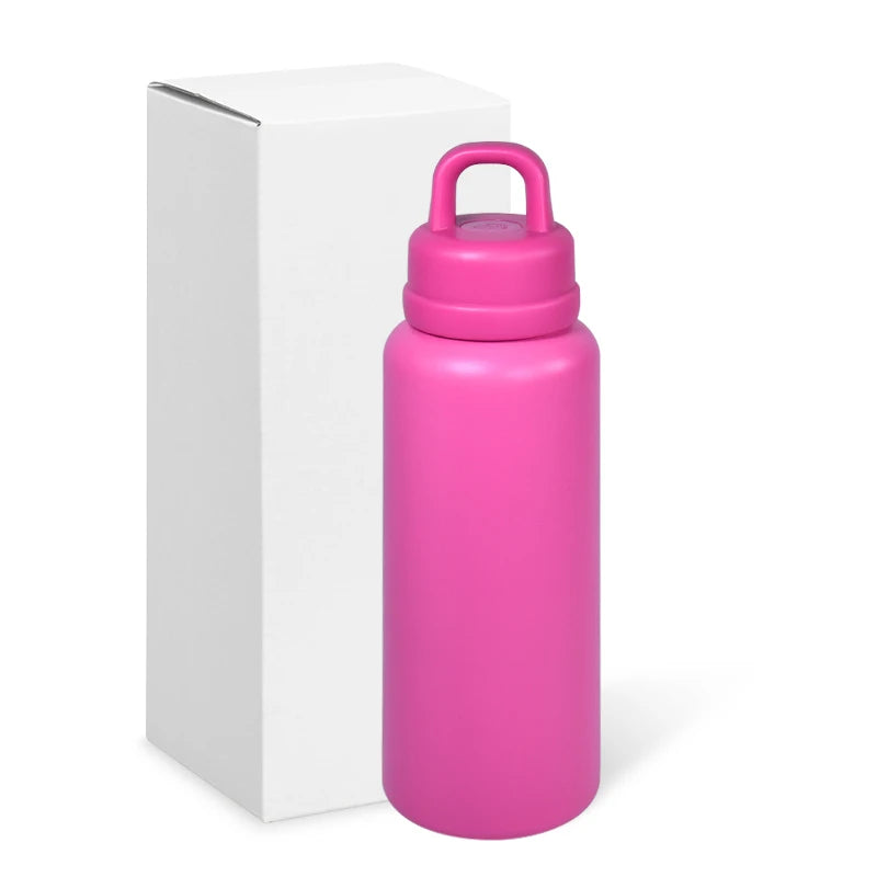 US Warehouse 26oz Classic Tumbler Leak-Proof One-Touch Opening Outdoor Camping Thermal Water Bottle Comfortable Handle Gift