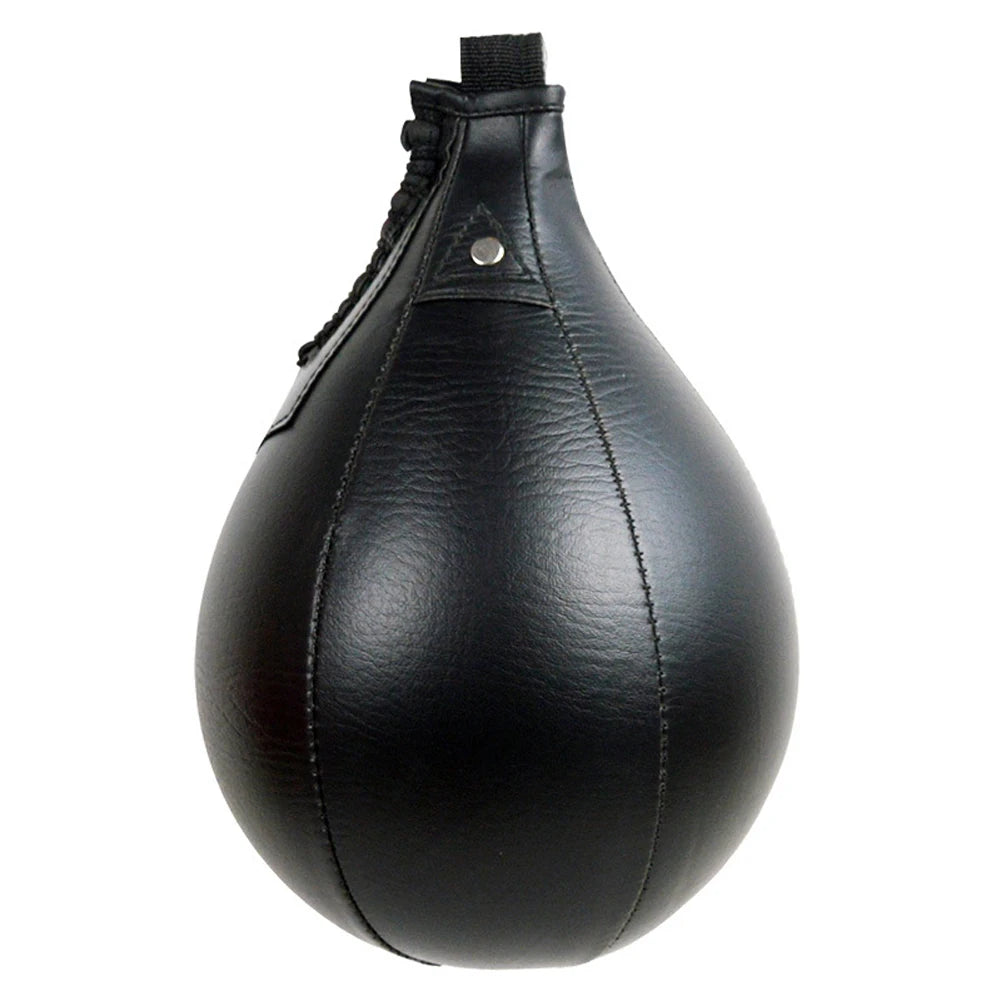 New Professional PU Boxing Speed Balls Punch Bag Pear Sports Punching Bag Fitness Workout MMA Training Equipment Tools Black Red