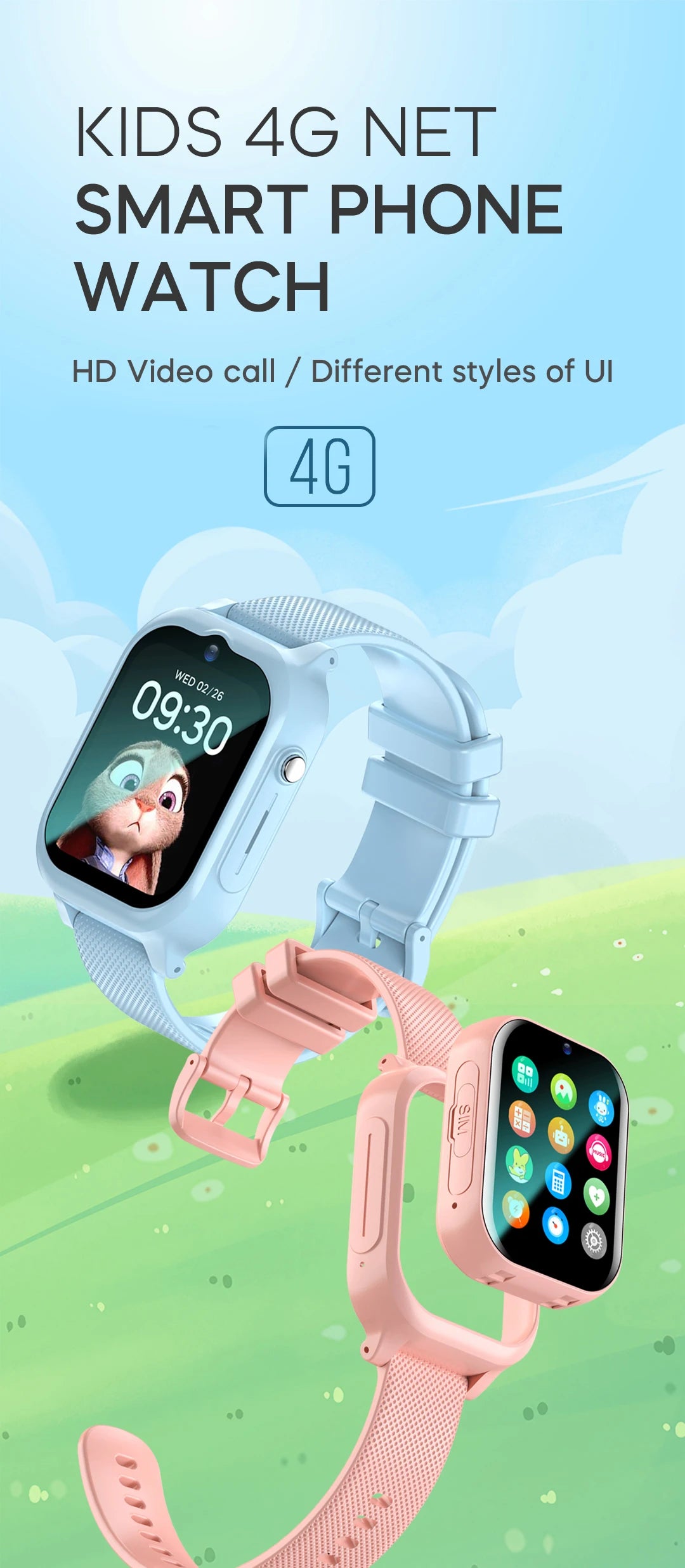 4G Smart Watch Kids GPS WIFI Video Call SOS Camera Monitor Tracker Location Phone Watch Child Smartwatch For Boys Girls Gifts
