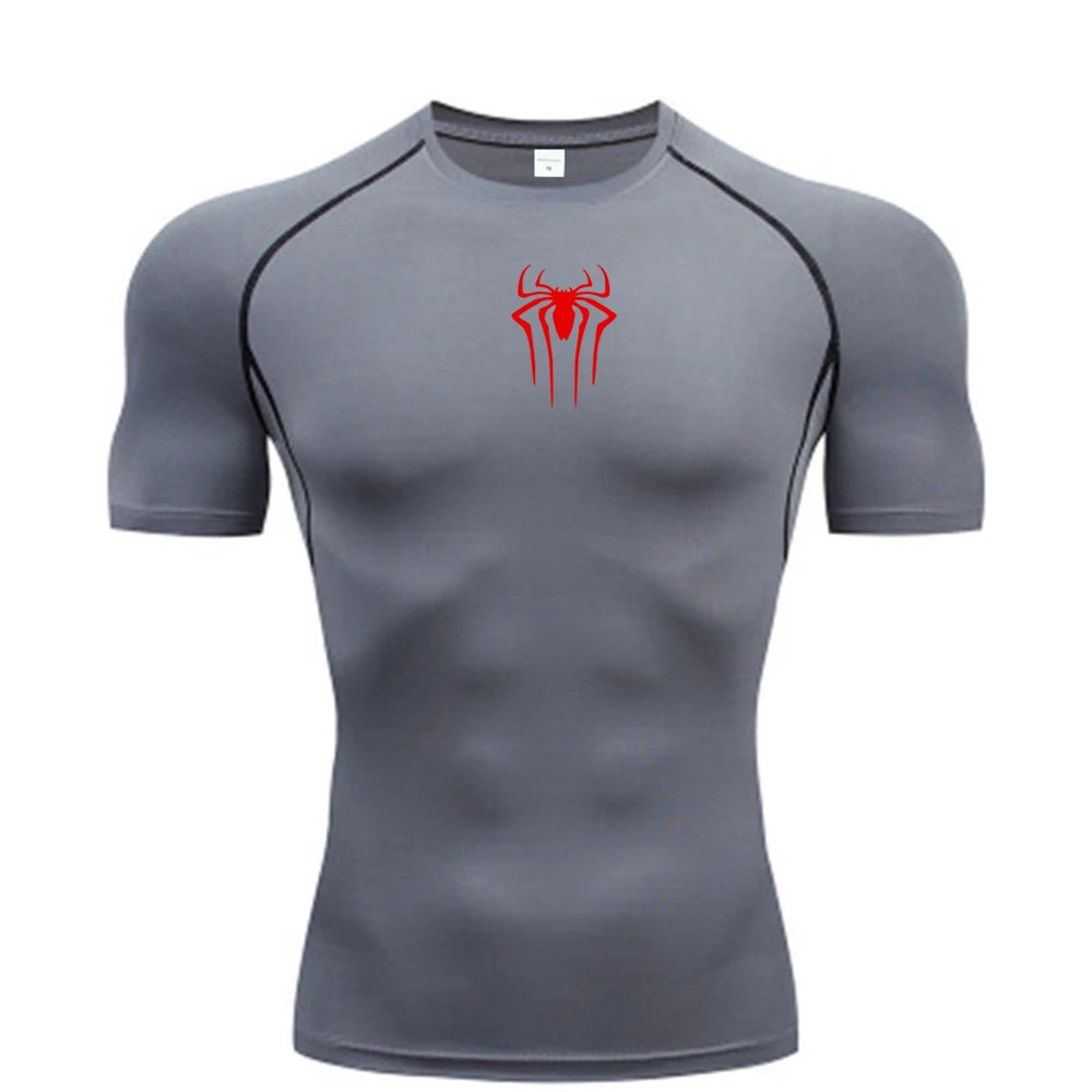 New Compression Shirt Men Fitness Gym Super Hero Sport Running T-Shirt Rashgard Tops Tee Quick Dry Short Sleeve T-Shirt For Men