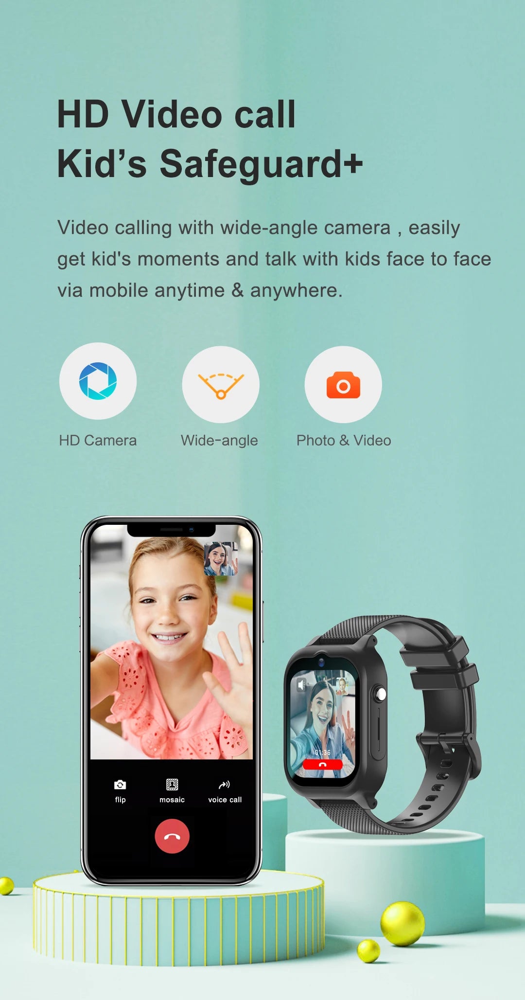4G Smart Watch Kids GPS WIFI Video Call SOS Camera Monitor Tracker Location Phone Watch Child Smartwatch For Boys Girls Gifts
