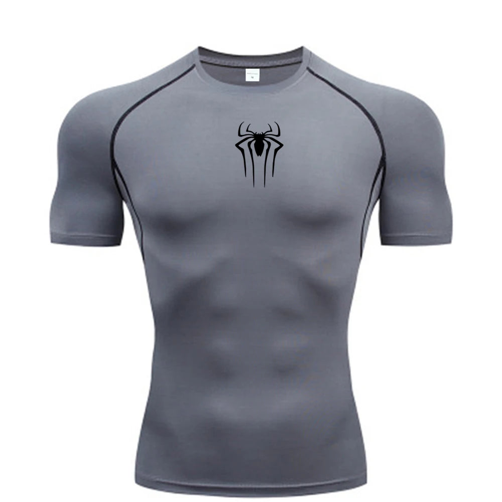 New Compression Shirt Men Fitness Gym Super Hero Sport Running T-Shirt Rashgard Tops Tee Quick Dry Short Sleeve T-Shirt For Men