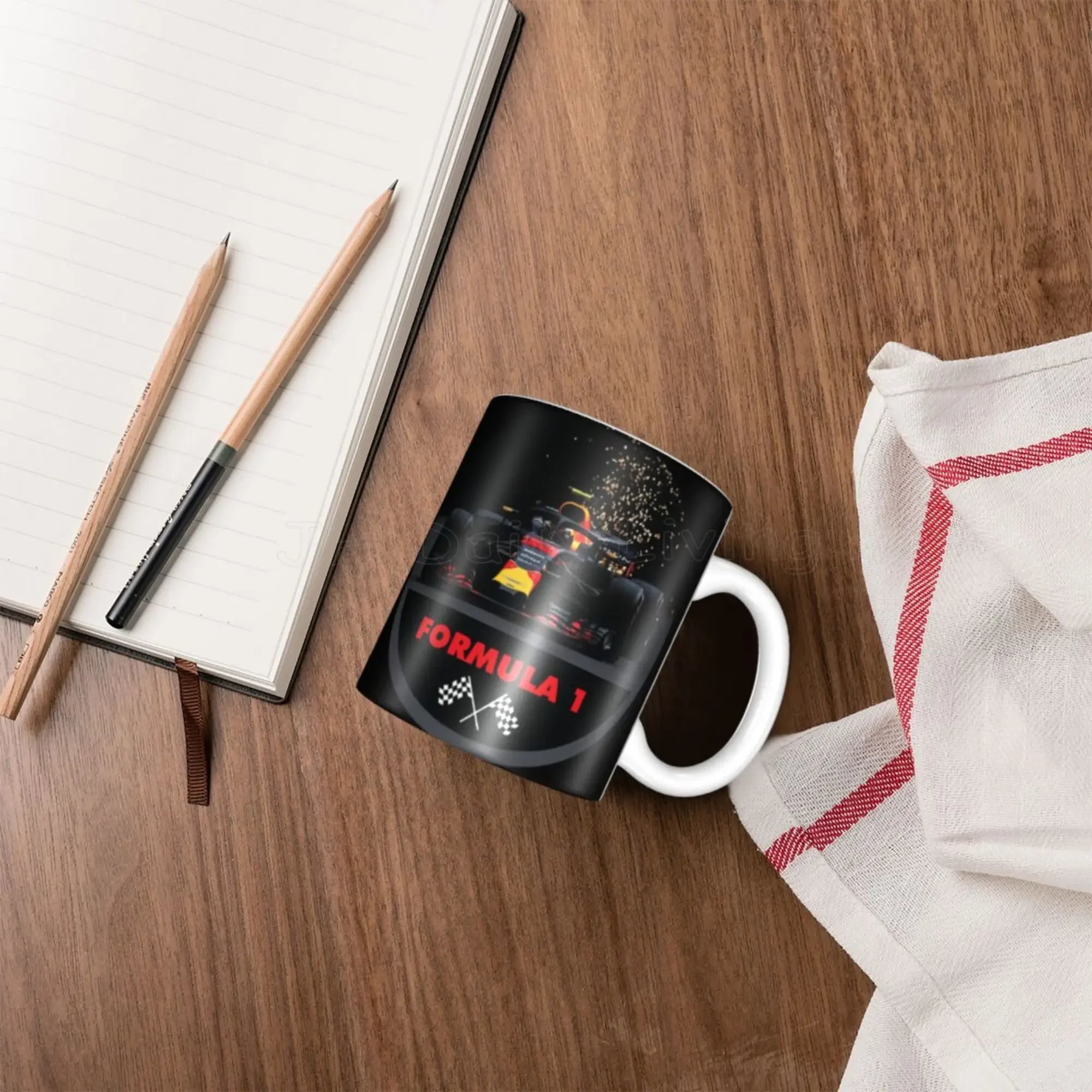 F1 Car Racing Coffee Mugs 11oz Ceramic Mug Fashion Tea Cocoa Milk Cup Novelty Gifts Personalized Eco-Friendly Water Cups