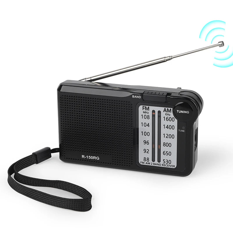 Xiaomi R-150 Portable AM FM Radio With Speaker Headphone Need Jack 2 AA Batteries For Indoor Outdoor And Emergency Use 2025