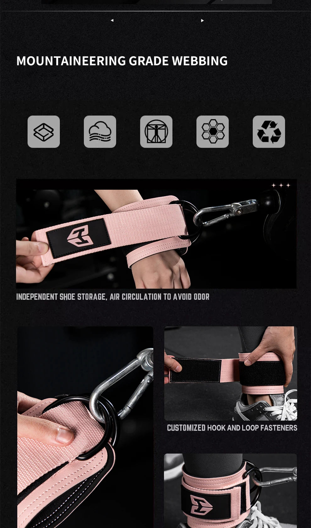 Wrist Straps For Resistance Band Workout Fitness Ankle Straps Foot Support Cuffs Cable Machines Gym Home Fitness Equipment