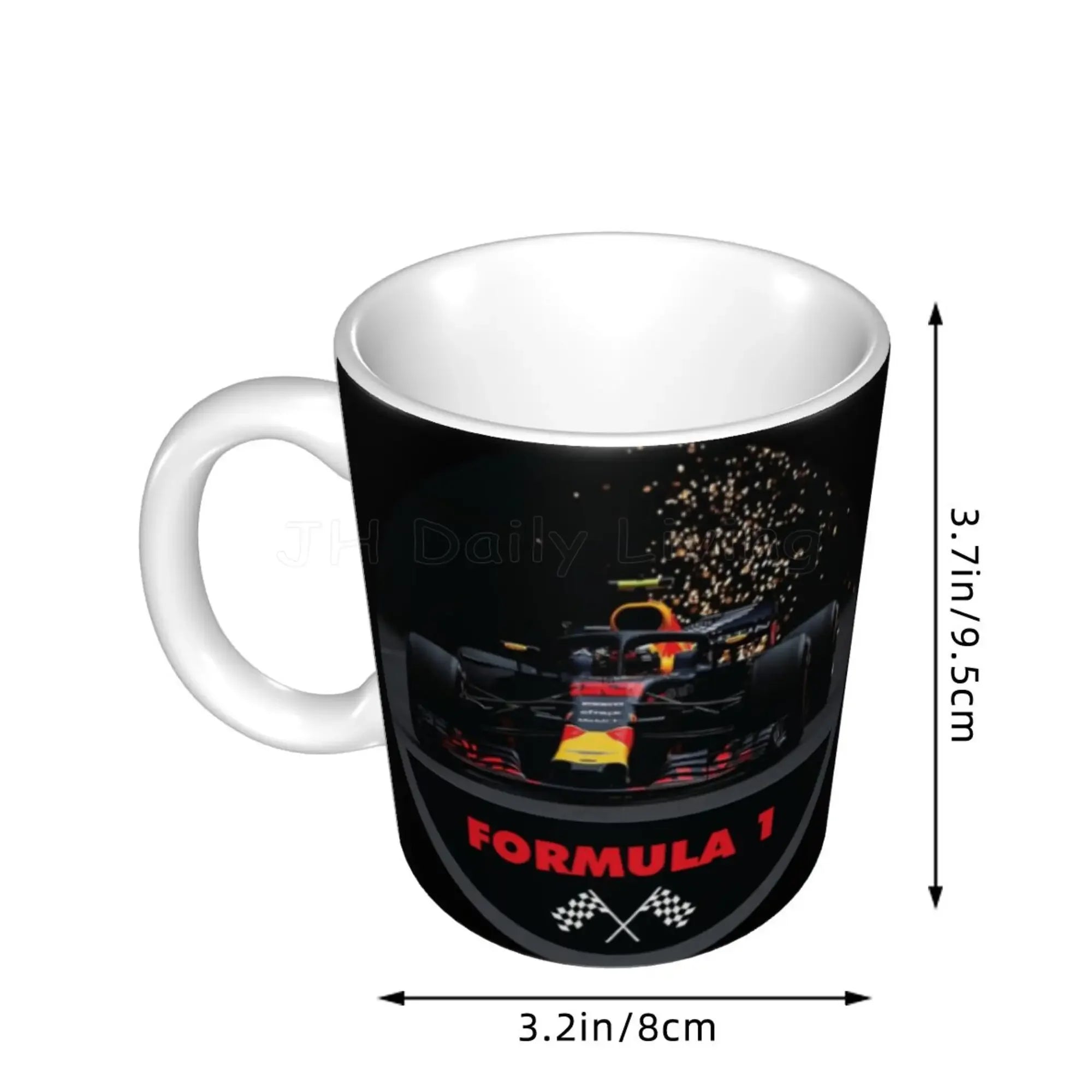 F1 Car Racing Coffee Mugs 11oz Ceramic Mug Fashion Tea Cocoa Milk Cup Novelty Gifts Personalized Eco-Friendly Water Cups