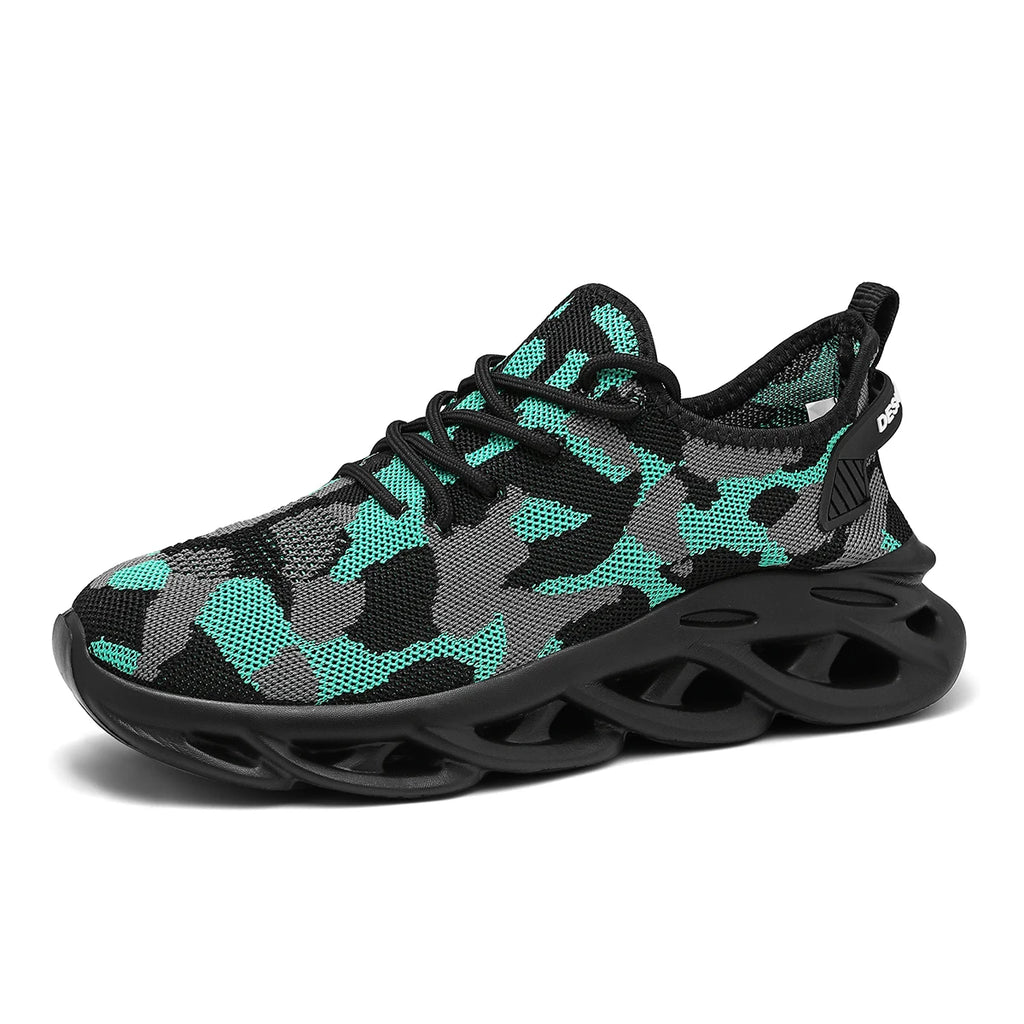 YRZL Sneakers Men Mesh Breathable Running Sport Shoes Man Light Soft Thick Sole Hole Mens Shoes Athletic Sneakers for Men
