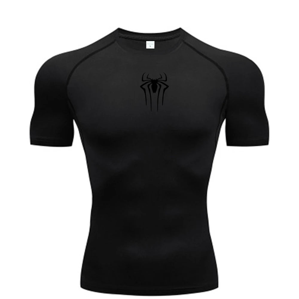 New Compression Shirt Men Fitness Gym Super Hero Sport Running T-Shirt Rashgard Tops Tee Quick Dry Short Sleeve T-Shirt For Men