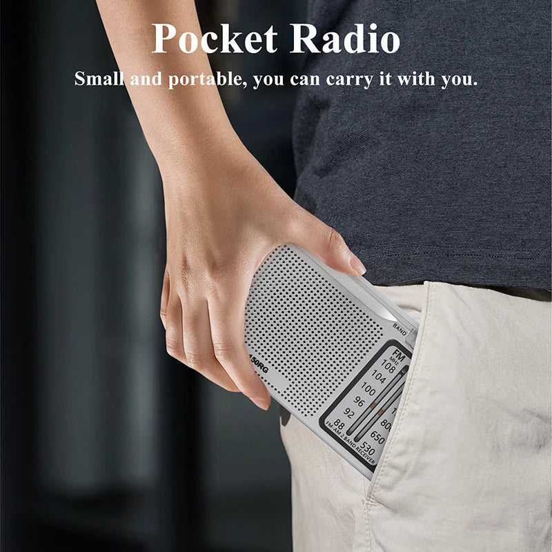 Xiaomi R-150 Portable AM FM Radio With Speaker Headphone Need Jack 2 AA Batteries For Indoor Outdoor And Emergency Use 2025