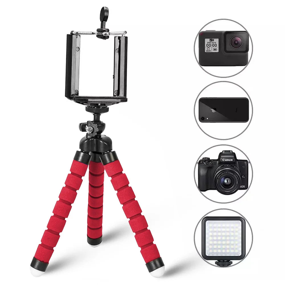 Selens Tripod Flexible Sponge Octopus Adjustable Mini Camera Tripod For Phone