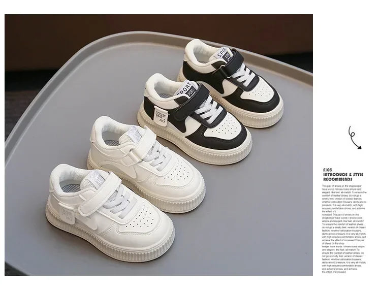 Spring Autumn Children Shoes Small White Shoes Low-top Board Girls Baby Sneaker New Kids Sport Shoes Boys Student Casual Sneaker
