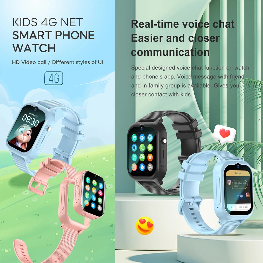 4G Smart Watch Kids GPS WIFI Video Call SOS Camera Monitor Tracker Location Phone Watch Child Smartwatch For Boys Girls Gifts
