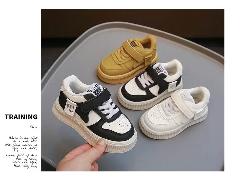 Spring Autumn Children Shoes Small White Shoes Low-top Board Girls Baby Sneaker New Kids Sport Shoes Boys Student Casual Sneaker