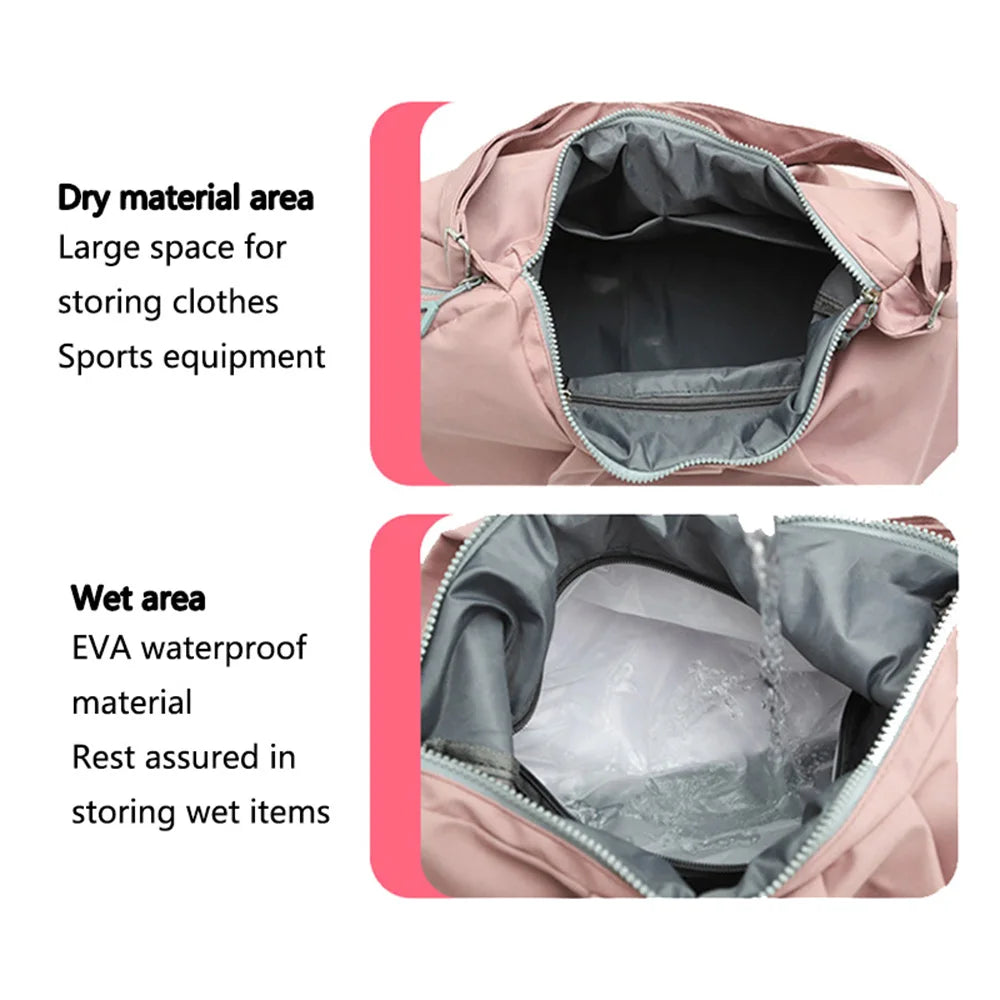 Single shoulder yoga bag nylon large capacity travel bag multifunctional and minimalist fitness bag gym bag
