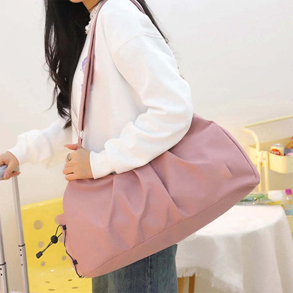 Single shoulder yoga bag nylon large capacity travel bag multifunctional and minimalist fitness bag gym bag