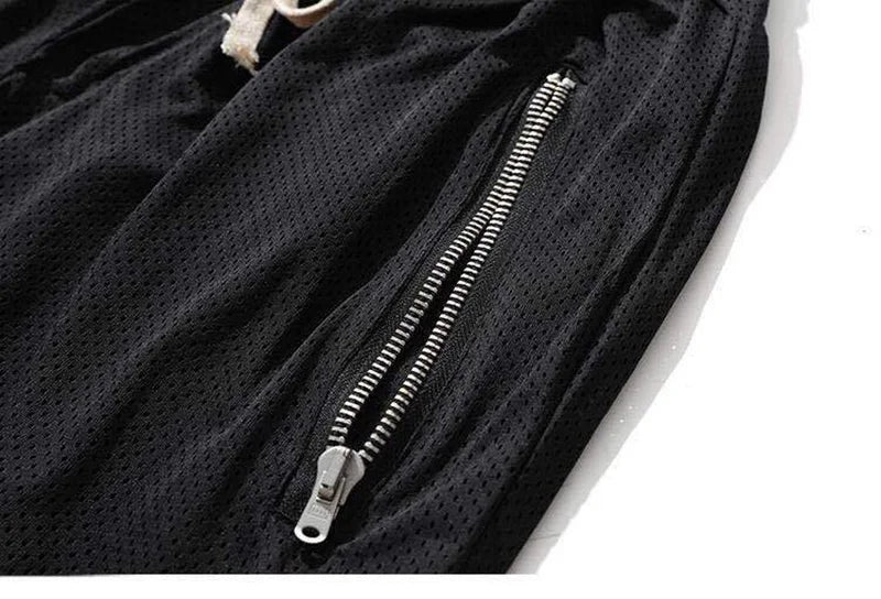 2024 Men's Mesh Shorts Quick Dry Gym Shorts Summer Sports Basketball Fitness Joggers Zipper Casual Male Short Pants Wholesale