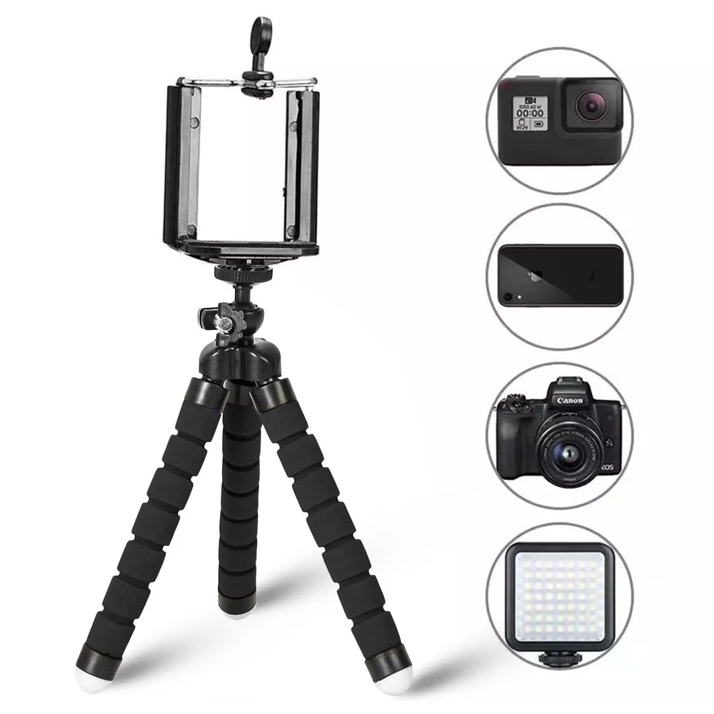 Selens Tripod Flexible Sponge Octopus Adjustable Mini Camera Tripod For Phone