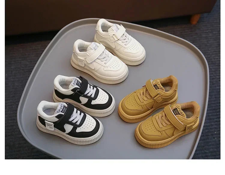 Spring Autumn Children Shoes Small White Shoes Low-top Board Girls Baby Sneaker New Kids Sport Shoes Boys Student Casual Sneaker