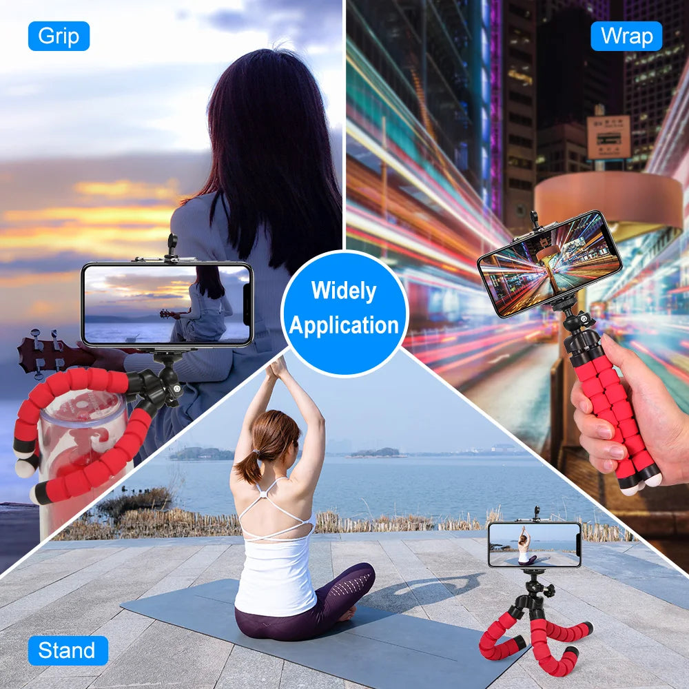 Selens Tripod Flexible Sponge Octopus Adjustable Mini Camera Tripod For Phone