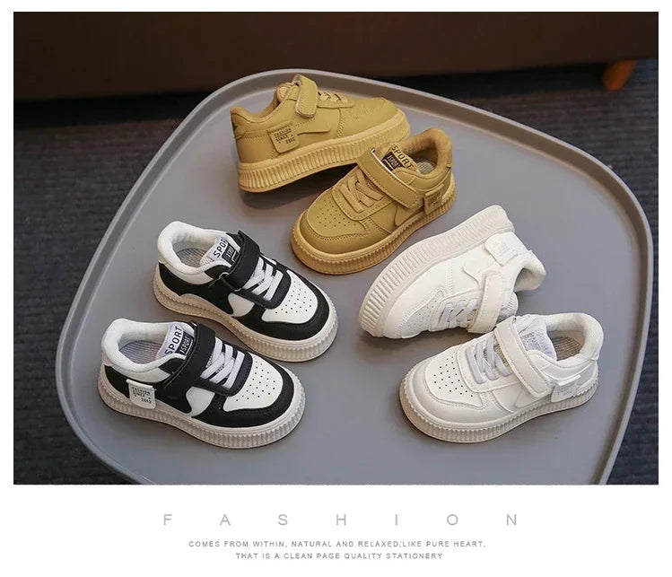 Spring Autumn Children Shoes Small White Shoes Low-top Board Girls Baby Sneaker New Kids Sport Shoes Boys Student Casual Sneaker