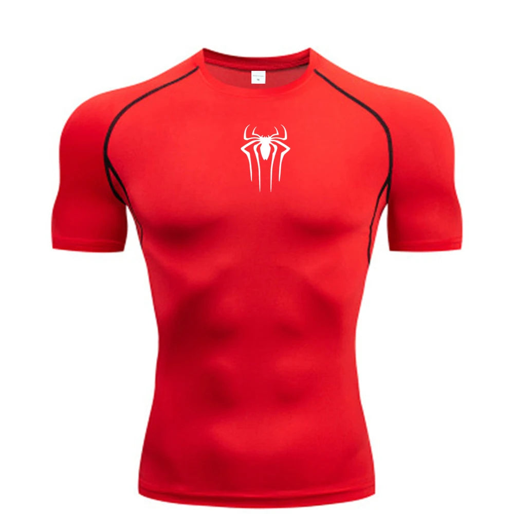 New Compression Shirt Men Fitness Gym Super Hero Sport Running T-Shirt Rashgard Tops Tee Quick Dry Short Sleeve T-Shirt For Men