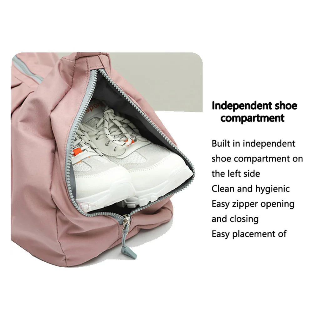 Single shoulder yoga bag nylon large capacity travel bag multifunctional and minimalist fitness bag gym bag