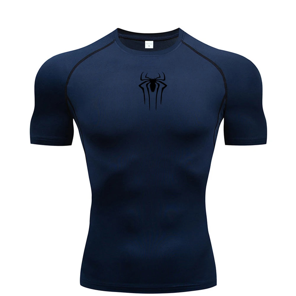 New Compression Shirt Men Fitness Gym Super Hero Sport Running T-Shirt Rashgard Tops Tee Quick Dry Short Sleeve T-Shirt For Men