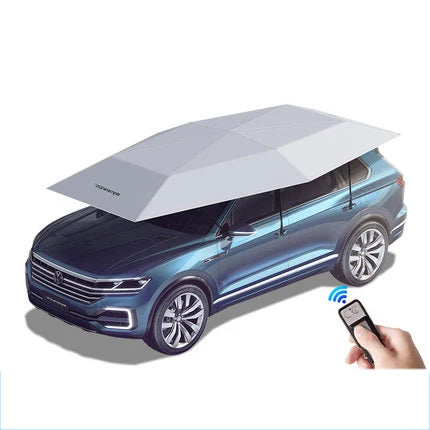 Super Large 5.2m Car Sunshade Umbrella Fully Automatic Folding Roof Summer Sunscreen Shed Remote Control Portable Canopy Cover
