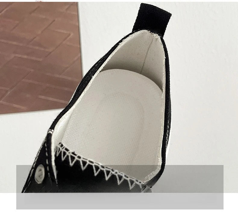 Brand Women Sneakers Fashion Lace-Up Canvas Shoes Women Platform High Heel Shoes Outdoor High Top Casual Shoes Zapatillas Mujer