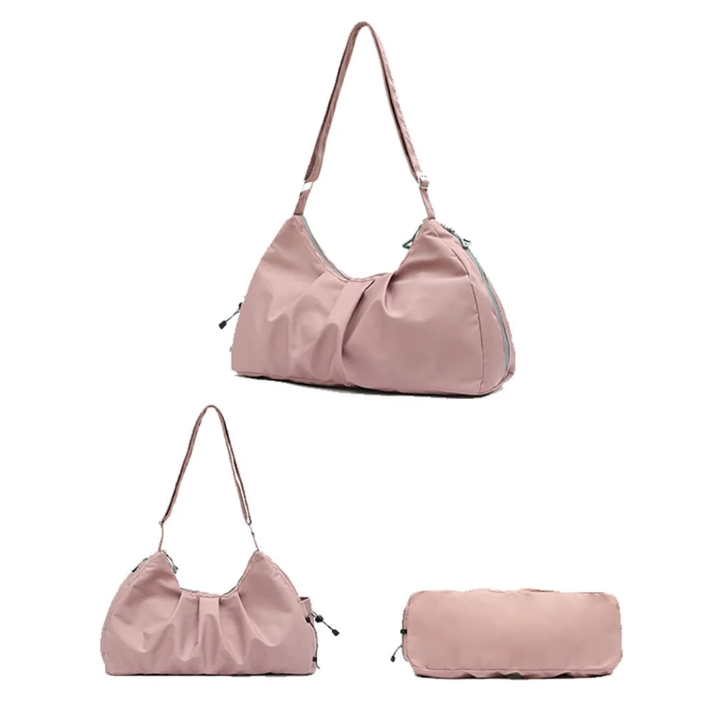 Single shoulder yoga bag nylon large capacity travel bag multifunctional and minimalist fitness bag gym bag
