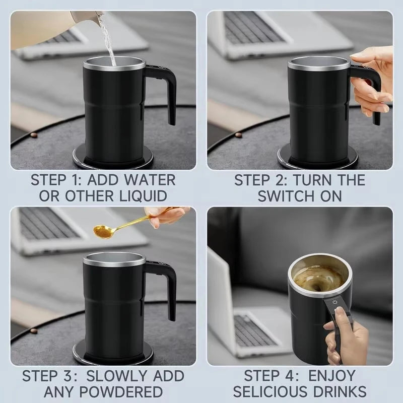 380ML Mini Electric Coffee Self Mixing Mug