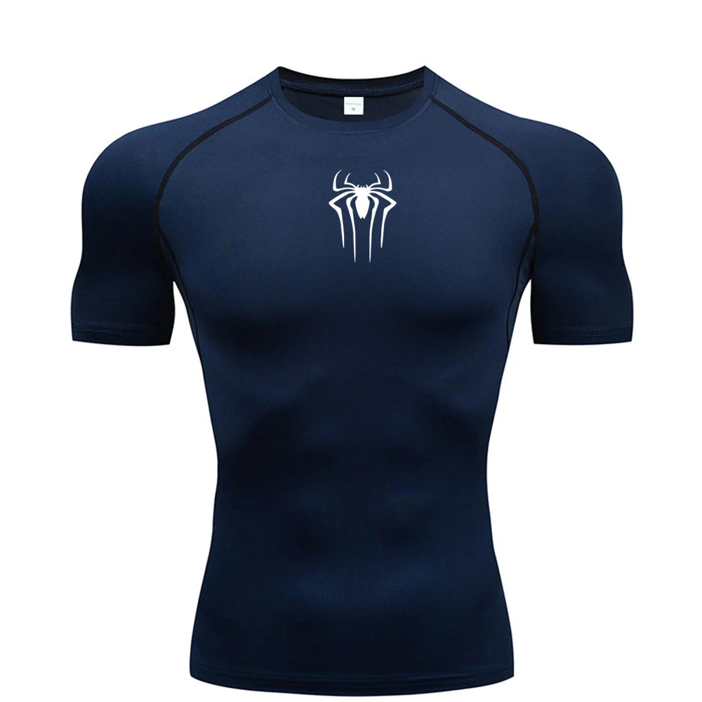 New Compression Shirt Men Fitness Gym Super Hero Sport Running T-Shirt Rashgard Tops Tee Quick Dry Short Sleeve T-Shirt For Men